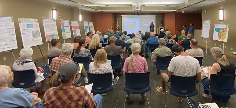 Clarion consultants and Park County are hosting another round of public forums the first week of October after seeing good attendance in Powell and Cody (above) in June.