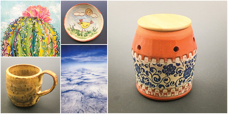 A selection of exhibits at the 4x4 Art Show &amp; Sale, which will be on display beginning Dec. 6 at the Northwest Gallery.