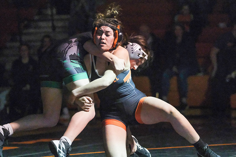 Yessenia Teague battled on senior night but lost a tough bout dual against Jordan Nielson on Friday night.