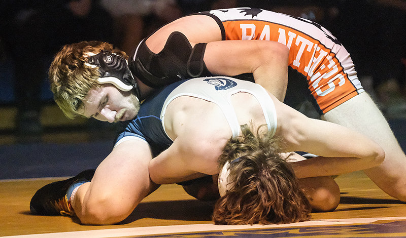 Jack Van Norman and the Panthers head into a difficult 3A West Regional tournament on Friday in Evanston, with Van Norman hitting his stride with a pin against Cody last Thursday.