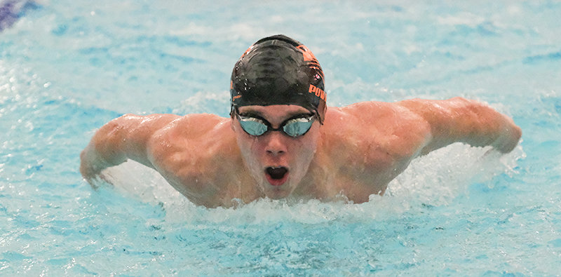 Adam Williams is one of 17 Panther swimmers headed to the state championships in Gillette on Thursday and Friday.