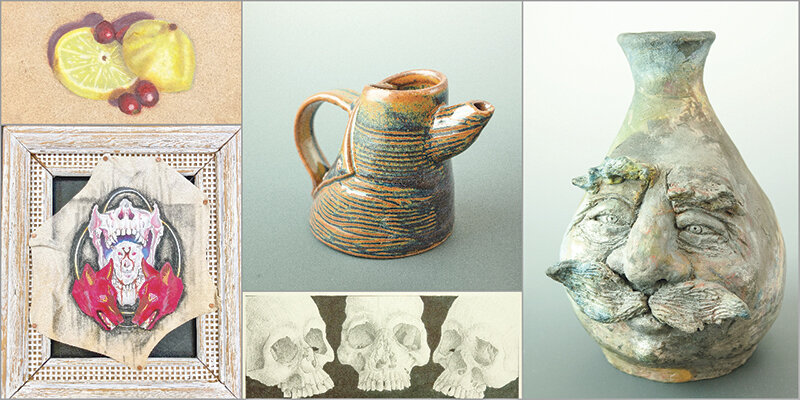 A selection of the works that will be on display at the Northwest College Art &amp; Design Show opening April 25.