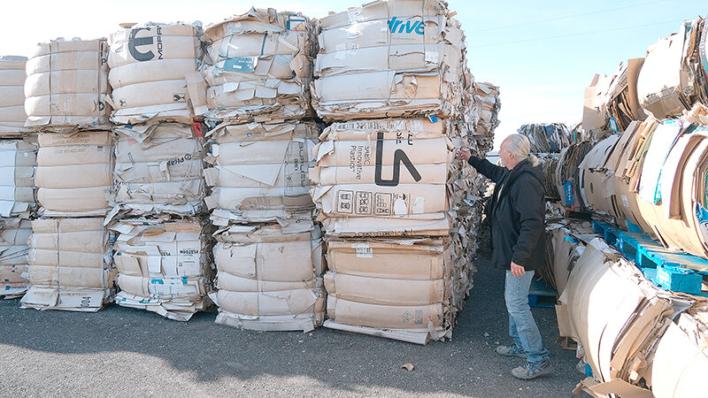 Powell Valley Recycling is holding onto its bales of cardboard until the price goes back up for the commodity and it&rsquo;s once again worth shipping. Board member Jerry Rodriguez said there are 3-4 truckloads stacked up already.