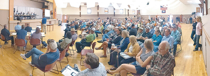 Though it wasn&rsquo;t as large as the crowd that attended an earlier meeting on the subject, many attended Tuesday&rsquo;s planning and zoning meeting about the Church of Jesus Christ of Latter-day Saints&rsquo; proposed temple in Cody.