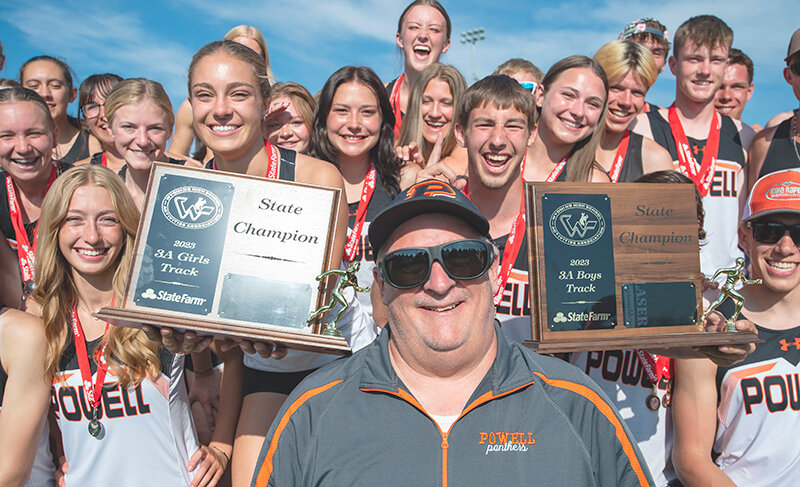 Coach Scott Smith was named Coach of the Year for both boys&rsquo; and girls&rsquo; track in 3A after the Panthers pulled off the state championship double in May.
