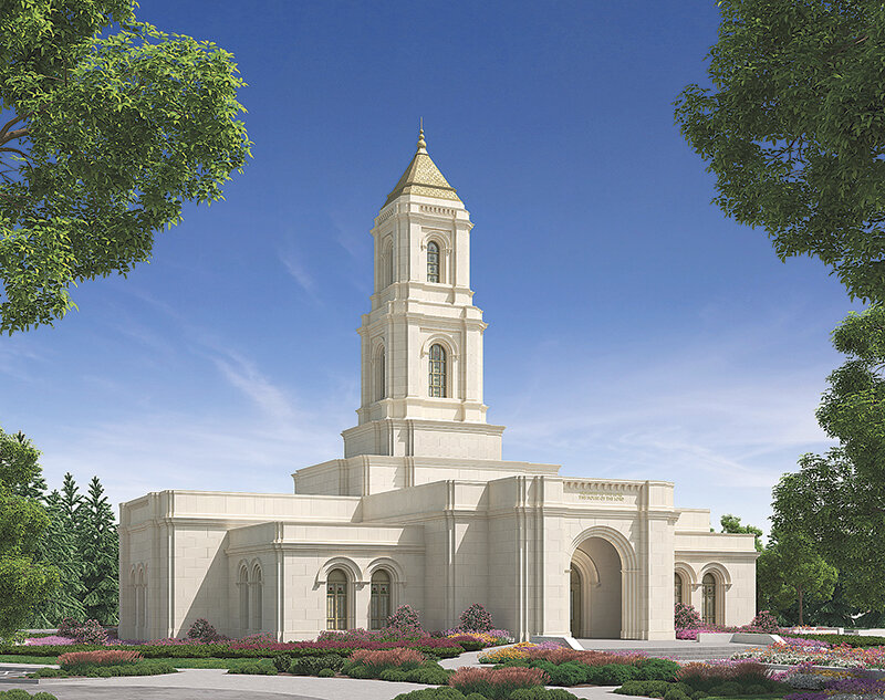 This rendering shows how The Church of Jesus Christ of Latter-day Saints&rsquo; planned temple is expected to look once it&rsquo;s completed off Skyline Drive in Cody. However, a group of neighbors is going to court in an effort to force the church to build the facility in a different location.