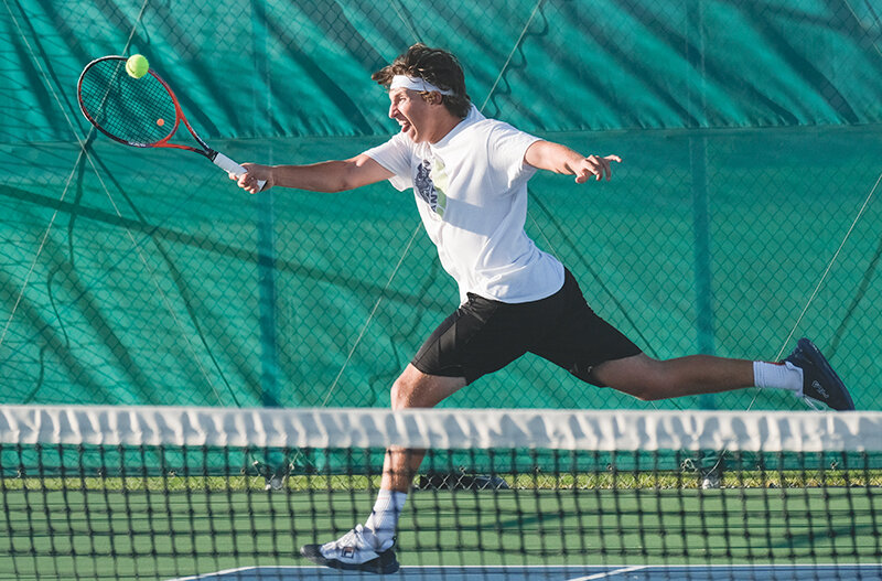 Cade Queen earned a regional title at No. 1 singles and will look to make a deep run at the state tournament this weekend once again in Gillette.