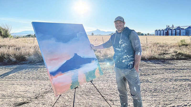 Retired NFL star and Powell resident Chris Cooley will lead two classes Saturday on painting Heart Mountain as part of a fundraiser for Northwest Wyoming Realtors 4 Kids.