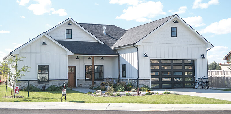 A Harvell Construction home sits in Cottonwood Village. The homes target buyers looking for custom homes that have quality, efficient materials with low maintenance costs, owner Chad Harvell said.
