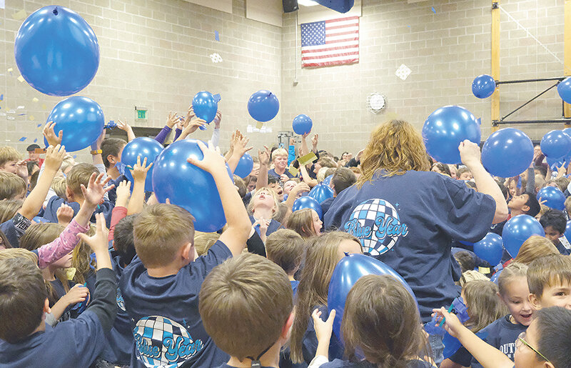Southside Elementary School celebrated its second National Blue Ribbon School designation on Oct. 26. Southside Elementary first earned the title in 2014. This year students wore shirts that declared 2023 a &lsquo;Blue Year.&rsquo;