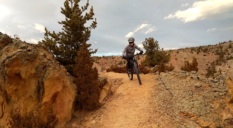 Aidan Gallagher rides a section of the Outlaw Trails, which has just been approved by the Bureau of Land Management for improvements and additions with a designation as a Special Recreational Management Area. Organizers hope future improvements will help make it a world-class destination for hikers, bikers, horseback riders and motorized off-road vehicle fans.