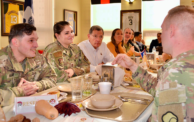 Sen. John Barrasso (R-Wyo.) has made a tradition out of spending Thanksgiving with Wyoming troops overseas. This year he visited with troops and families stationed at USAG Camp Huntington in South Korea.