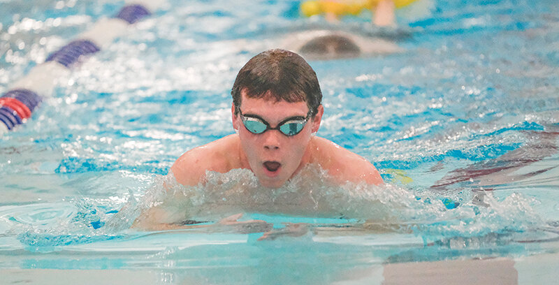 Adam Williams looks to lead as one of three seniors during a rebuilding phase for the Powell Panther boys&rsquo; swim and dive team this season.
