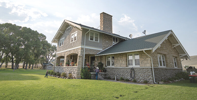 The Stone House at the Pitchfork Ranch has been meticulously maintained and is one of eight homes on the expansive property. The Pitchfork is being offered for sale by Lenox Baker and his family after they retired from the cattle ranching operation.
