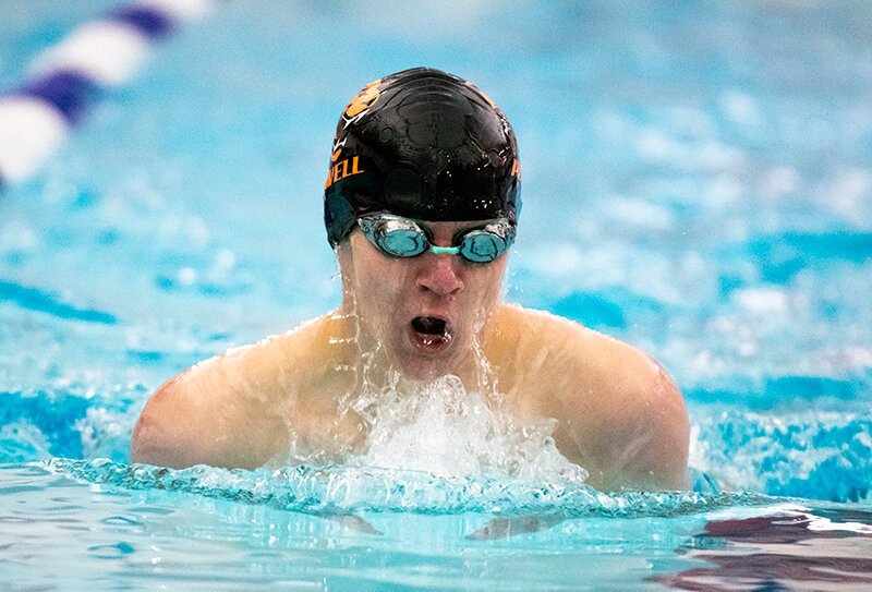 Gabe Rose finished third in the 100 fly at the 3A North Conference meet in Gillette, helping pace the Panthers to a fourth place finish as a team.