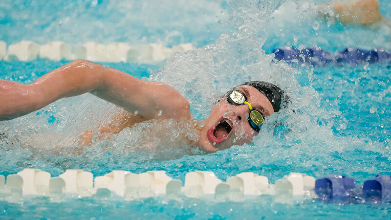 Gabe Buchholtz nearly qualified for state in the 100 free at the Terry Bartlett Last Chance in Cody, but came up just short in the final meet of the season.