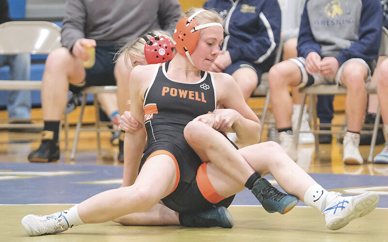 Allison LeBlanc picked up another victory on Tuesday night, pinning her opponent from Huntley Project in the second period.