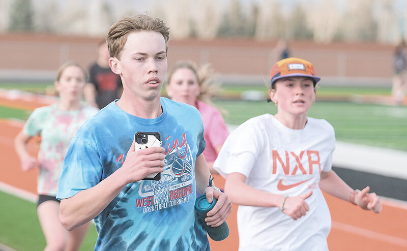 Korbyn Warren (left) will be one of few returning Panther qualifiers from last year’s state meet, but is expected to be competitive in the distance races alongside fellow qualifier Liam Taylor.