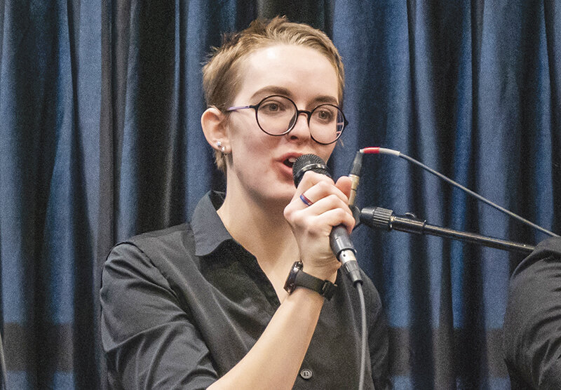 Abbie Stucki, who will graduate from Northwest College in the spring, is a semifinalist for a prestigious scholarship for community college students wanting to go on to achieve a bachelor's degree.