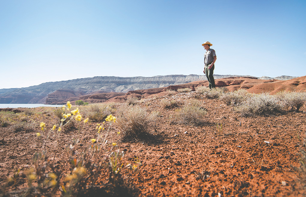 Mike Tranel — the new leader of Bighorn Canyon National Recreation Area and other National Park Service properties in the region — looks over Horsehoe Bend at Bighorn Canyon during a short hike in the area. Tranel formerly worked for 25 years in Alaska.