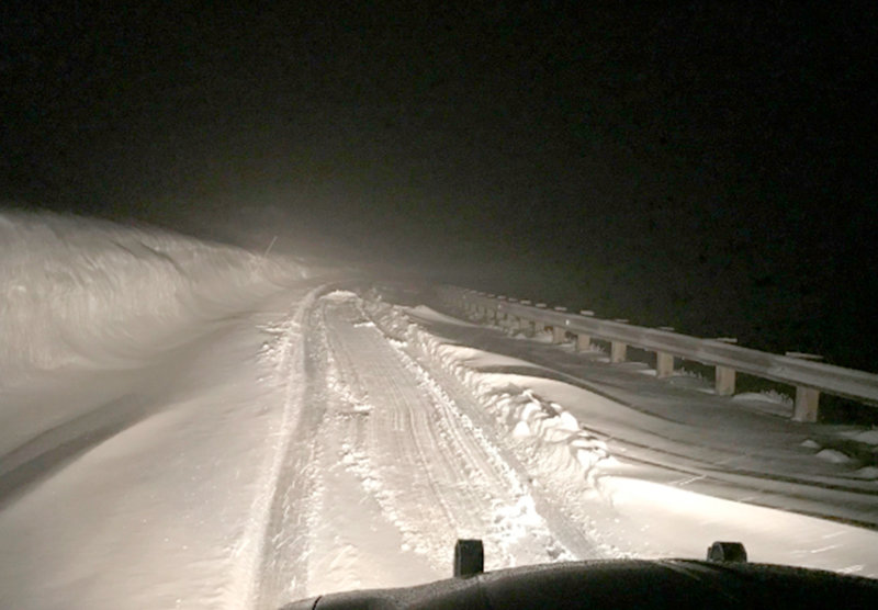 A plow truck from the National Park Service and a trooper with the Wyoming Highway Patrol helped rescue a North Dakota man, who got stuck in a Friday night/Saturday morning blizzard on the Beartooth Highway.