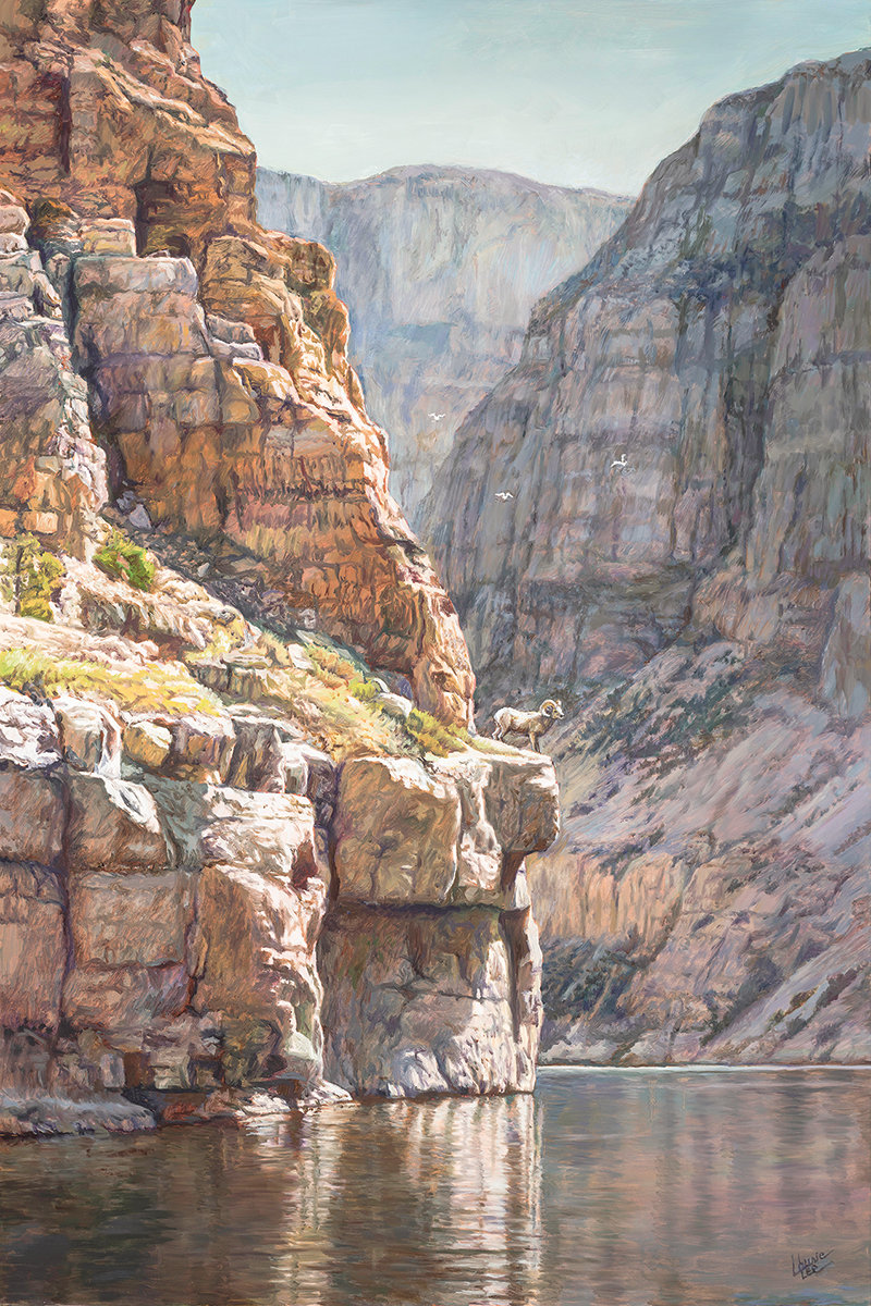 ‘Cliffhanger’ by Laurie Lee will be featured at next week’s Buffalo Bill Art Show and Sale in Cody.
