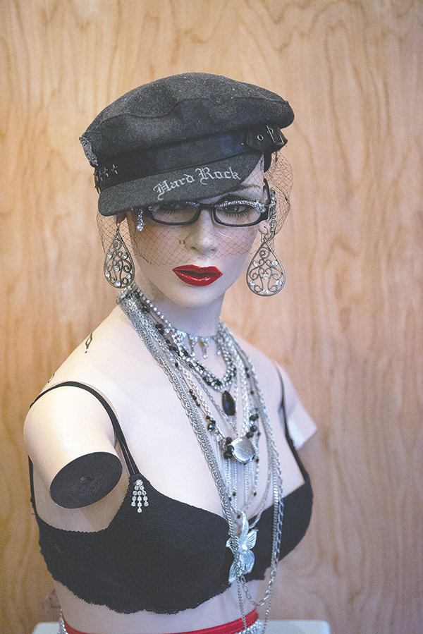 An exhibit featuring artwork by Susie Fish Rodriguez is on display at Gestalt Studios in Powell through Thursday. The gallery show features work inspired by family and friends, tinker stores, yard sales and thrift shops.