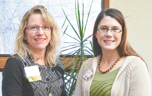 Tina Braet-Thomas (left) and Jill O’Donnell are certified diabetes educators at Powell Valley Healthcare.