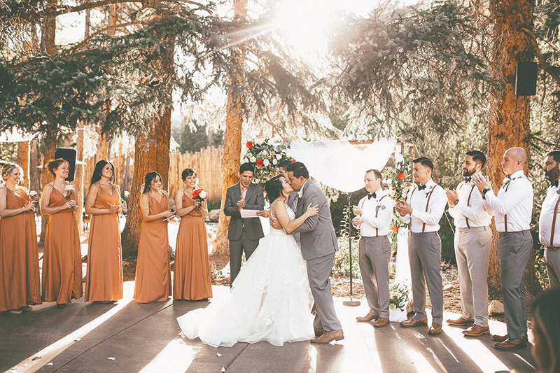 Paulina and Carlos Espino tied the knot in a beautiful wedding ceremony in Idaho Springs, Colorado.