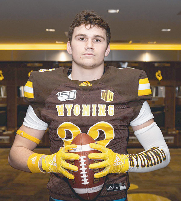 Tom Erwin of York, Nebraska, has committed to play football for the University of Wyoming Cowboys starting this fall. The Pokes are getting a player who’s ‘cracker jack smart’ and an outstanding blocker, says former Tribune Sports Editor Steve Moseley, of York.