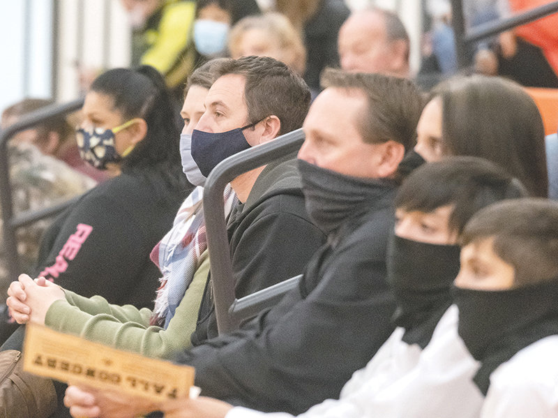 Although Park County residents have been asked to wear masks in some settings in the past — including at this Nov. 9 Powell Middle School concert in the Panther Gym — things changed on Wednesday, with a new mask mandate taking effect.