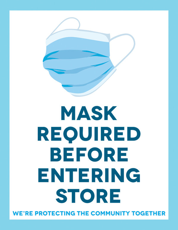 Under a mask mandate that took effect on Wednesday, Park County businesses that are open to the public are required to post a notice saying that face coverings are required. This design was distributed by the Powell Chamber of Commerce.