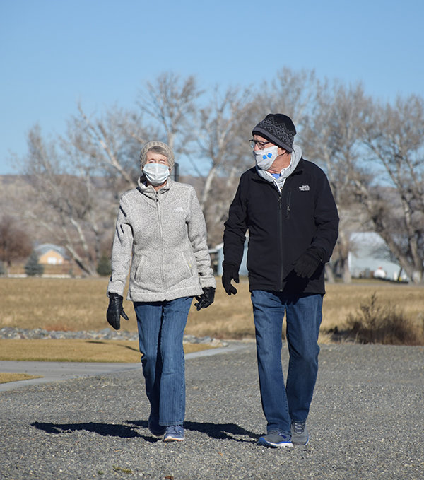Crisp, clear days — before winter icing — made for easy walking on Road 9 1/2 last week. Dave and Sue Bonner were out for a morning stroll on the same road where the first vestiges of his COVID-19 symptoms showed in weary legs on Nov. 1 and progressed to painful weakness in the knees.