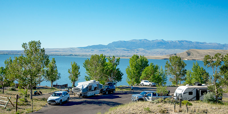 The Lakeside Campground at Buffalo Bill State Park is booked for the season as visitors to the Yellowstone National Park gateway community of Cody have reserved all sites through the end of the year. The park is doubling capacity of the campground to respond to the need.