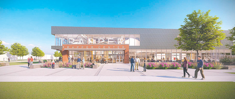 This rendering of a possible new Northwest College student center was unveiled in 2019. However, with state funding tightening and inflation rising, the plans may need to be pared back to keep the project under $20 million.