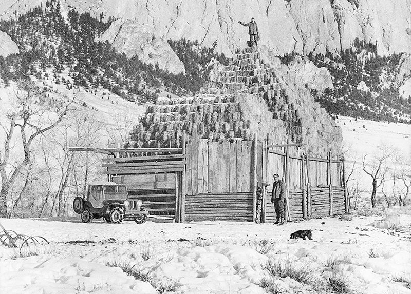 Bob Richard will share stories of ranching in the Wapiti Valley — including the tale of the 20-story haystack shown here — during a free Oct. 21 talk at the Buffalo Bill Center of the West.