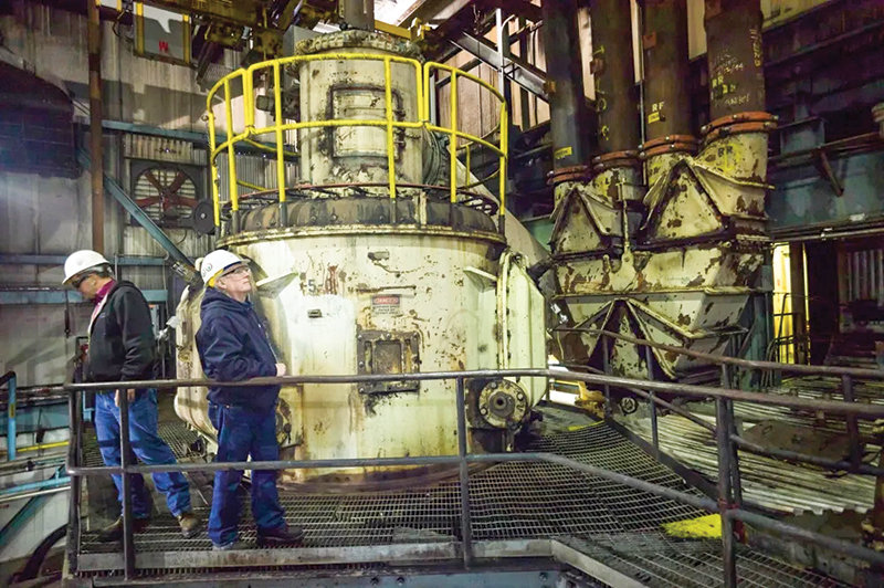 Dave Eskelsen surveys the Unit 3 coal grinder at the Naughton Power Plant, a unit that shut down in January 2019. Last week, TerraPower announced it plans to build a nuclear reactor near the retiring, coal-fired plant.