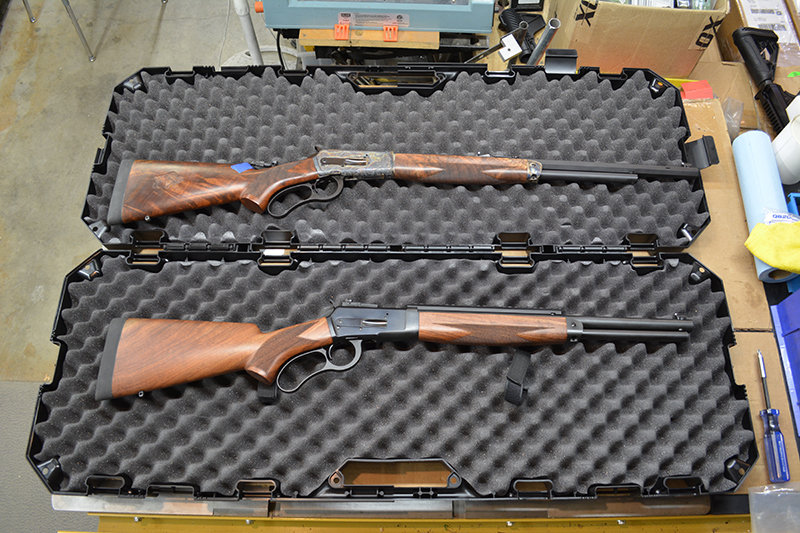 A pair of Big Horn Armory’s firearms sit on display at the company’s shop in rural Cody. ‘... we only build guns that give us a reason to jump out of bed in the morning,’ the company’s website proclaims. ‘For us, that means the bigger the better.’