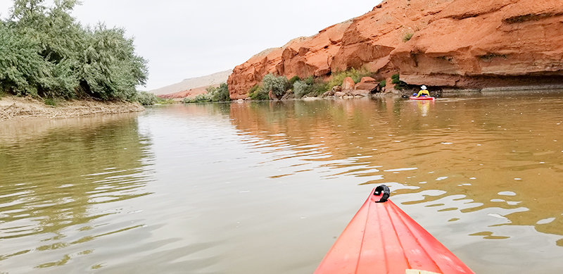Kayakers take in the scenery while on a trip down the Bighorn River. The waterway is the subject of upcoming public meetings about the Blueway River Trail to explore ways to open access to more adventurers.