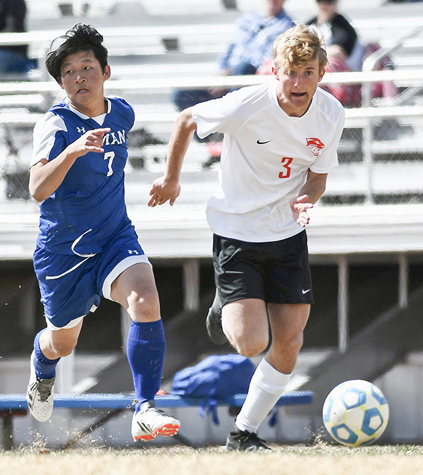 A pair of dominant wins on Friday and Saturday were led by Panther senior Keaton Rowton (right) who finished with five goals against Lyman. The Panthers moved to 4-0 in 3A West conference play.