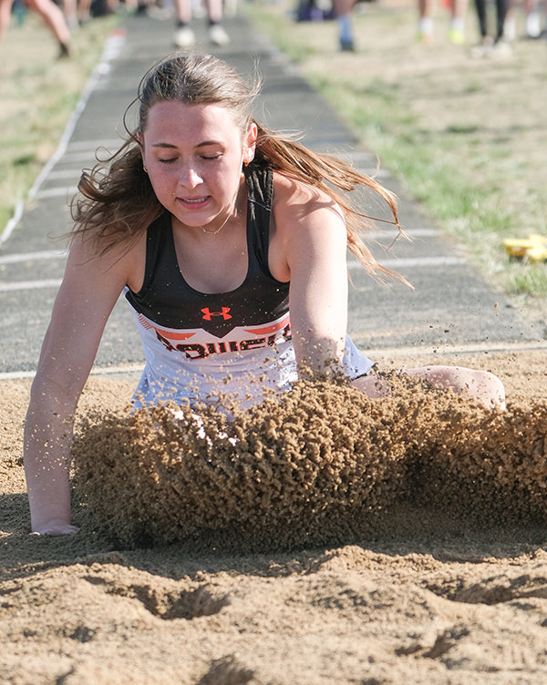 PHS junior Sydney Spomer placed second in the triple jump with a leap of 31 feet, 10 1/4 inches on Saturday in Buffalo.