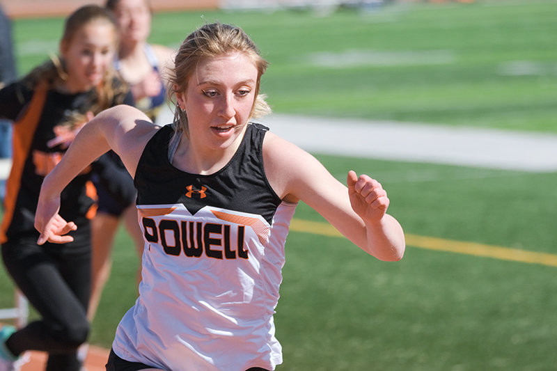 A strong team performance from the Panthers was led in part by senior Abigail Urbach who placed second in the 100 and 300 meter hurdles on Saturday in Powell.