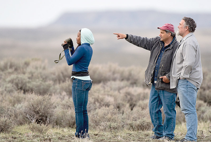 Aurelia and Leo Giacometto join Diamond Wings Upland Game Birds farm manager Karl Bear on a Polecat Bench lek to watch wild greater sage grouse dance and compete for hens during breeding season.