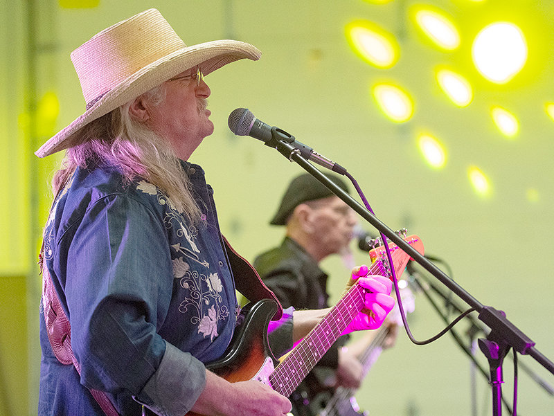 The Elk River Band out of Billings, Montana, performs at the Park County Music Festival at the fairgrounds Saturday. Several bands played at Heart Mountain Hall after the festival kicked off with a 5K run in the morning.