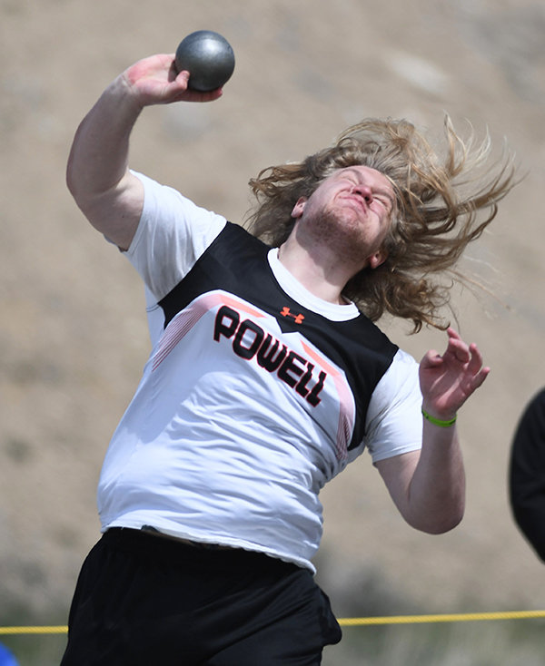 Moving his way up the podium, PHS senior Lane Shramek placed fourth in the shot put at the 3A West Regional track meet on Friday in Kemmerer.