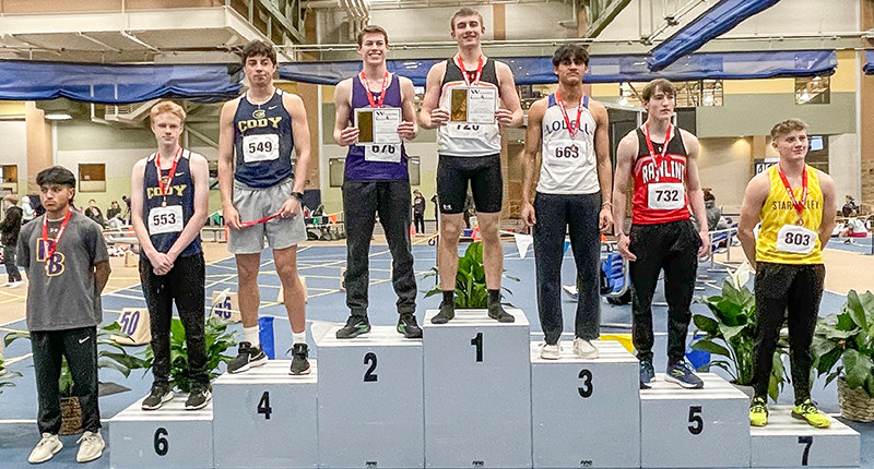 Cody Seifert finished at the top, winning the triple jump with a leap of 42-7 1/2 at the state indoor track and field championships this past weekend.