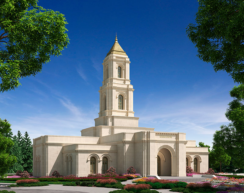 An artist’s rendering of the Cody Wyoming Temple.