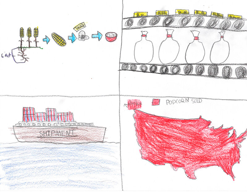 Southside third-grader Eden Hite’s popcorn-themed poster topped the field in Park County.