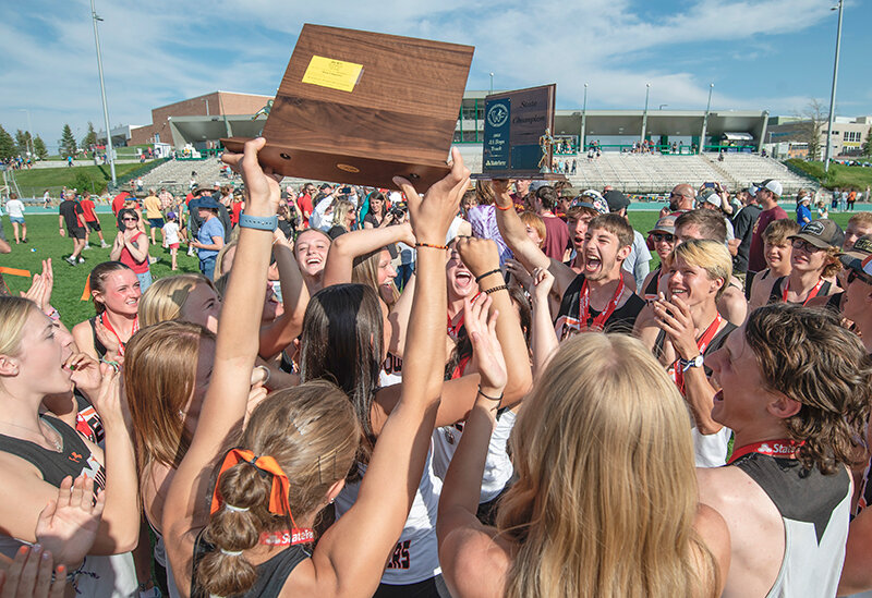 For the first time in school history, Powell High School won both the boys’ and girls’ state track and field championships Saturday in Casper.