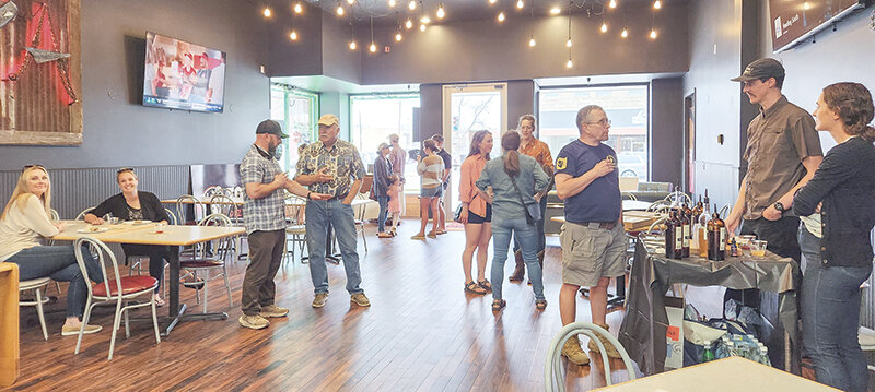 Real estate company owners Ryan and Erynne Selk held a party after renovating the old Pizza on the Run location in downtown Cody.